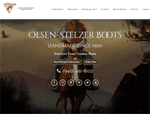 Tablet Screenshot of olsenstelzerboots.com